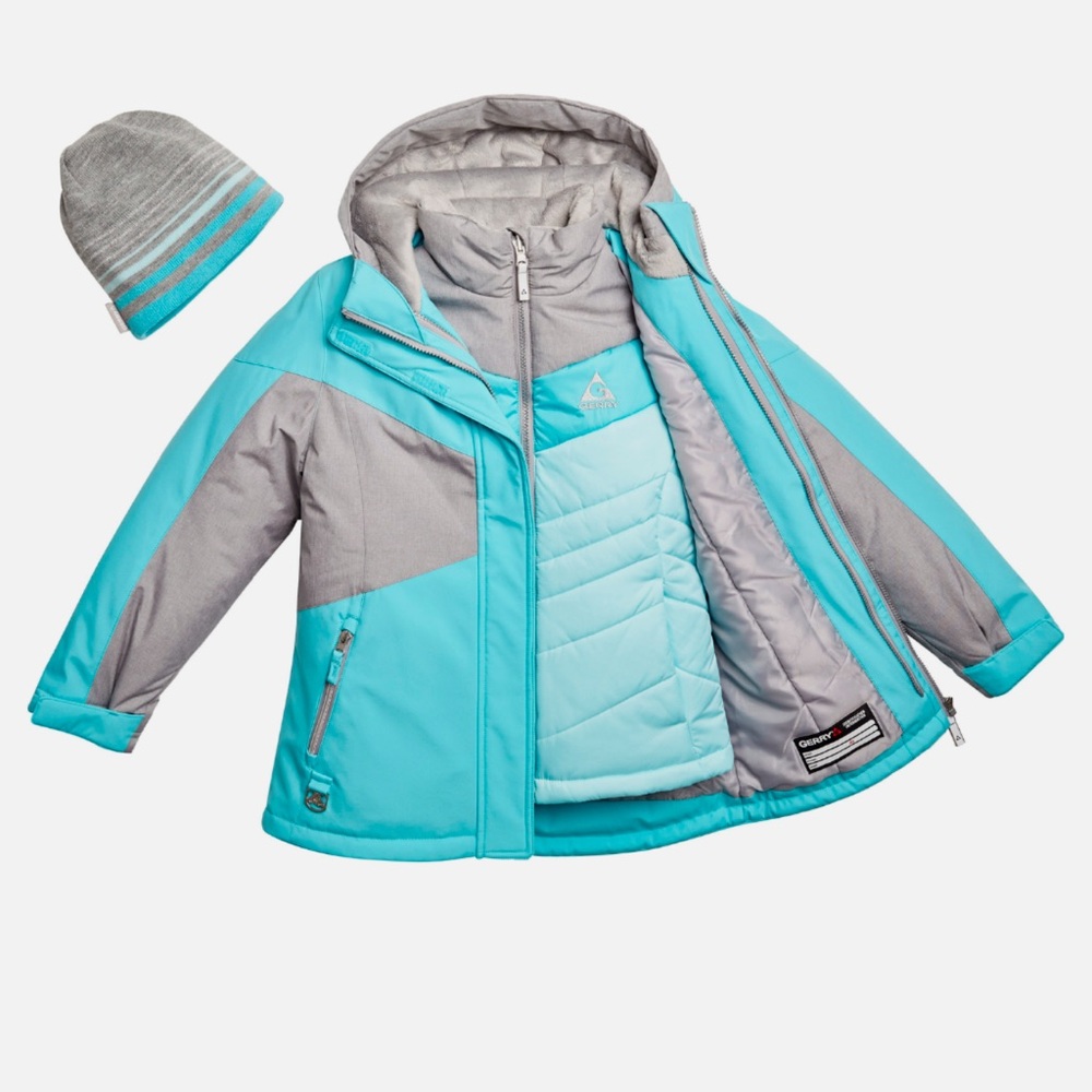 Gerry Youth Systems Jacket Light Blue Girls Size Medium